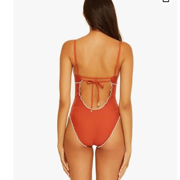 Isabella Rose Copper Keyhole Cutout  Large Tie Up Seashell Ring - Picture 5 of 16